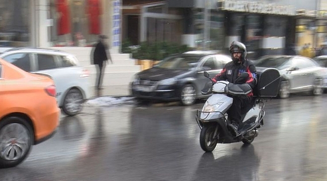 Kocaeli'de motokuryelere kar yağışı yasağı!