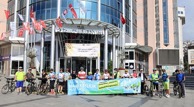 İzmit Belediyesi'nden farkındalık oluşturan bisiklet turu