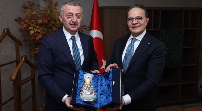 Dışişleri Bakan Yardımcısı Mehmet Kemal Bozay'dan Büyükakın'a Nezaket Ziyareti